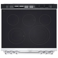 Cuisinière électrique encastrable à 5 éléments avec convection véritable et friture à l'air 6,3 pi³ 30 po de LG (LSEL6335XE) - Inox