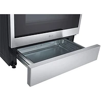 Cuisinière électrique encastrable à 5 éléments avec convection véritable et friture à l'air 6,3 pi³ 30 po de LG (LSEL6335XE) - Inox