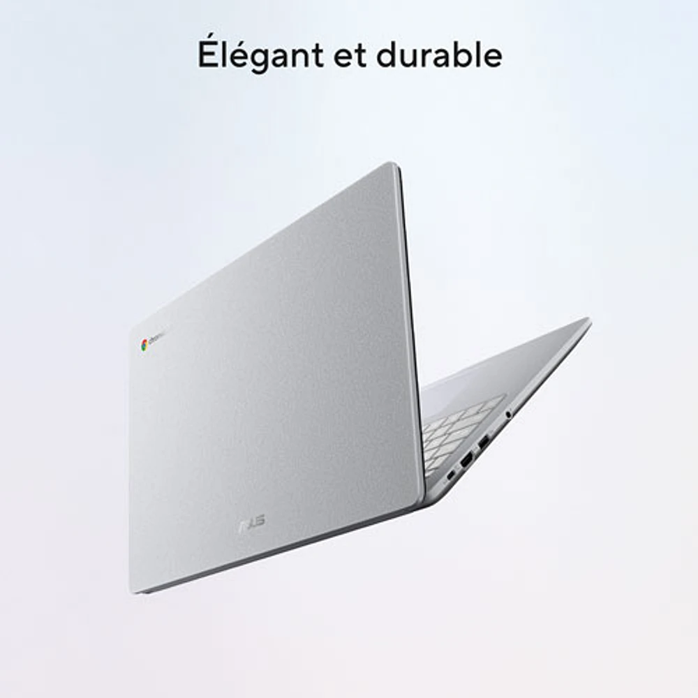 Chromebook de 15,6 po CX15 d'ASUS - Gris pur (Celeron N4500 Intel/RAM 8 Go/SSD 128 Go/ChromeOS)