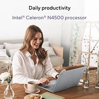 Chromebook de 15,6 po CX15 d'ASUS - Gris pur (Celeron N4500 Intel/RAM 8 Go/SSD 128 Go/ChromeOS)