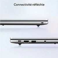 Chromebook de 15,6 po CX15 d'ASUS - Gris pur (Celeron N4500 Intel/RAM 8 Go/SSD 128 Go/ChromeOS)