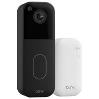 Blink 1440p Wi-Fi Video Doorbell System - Black