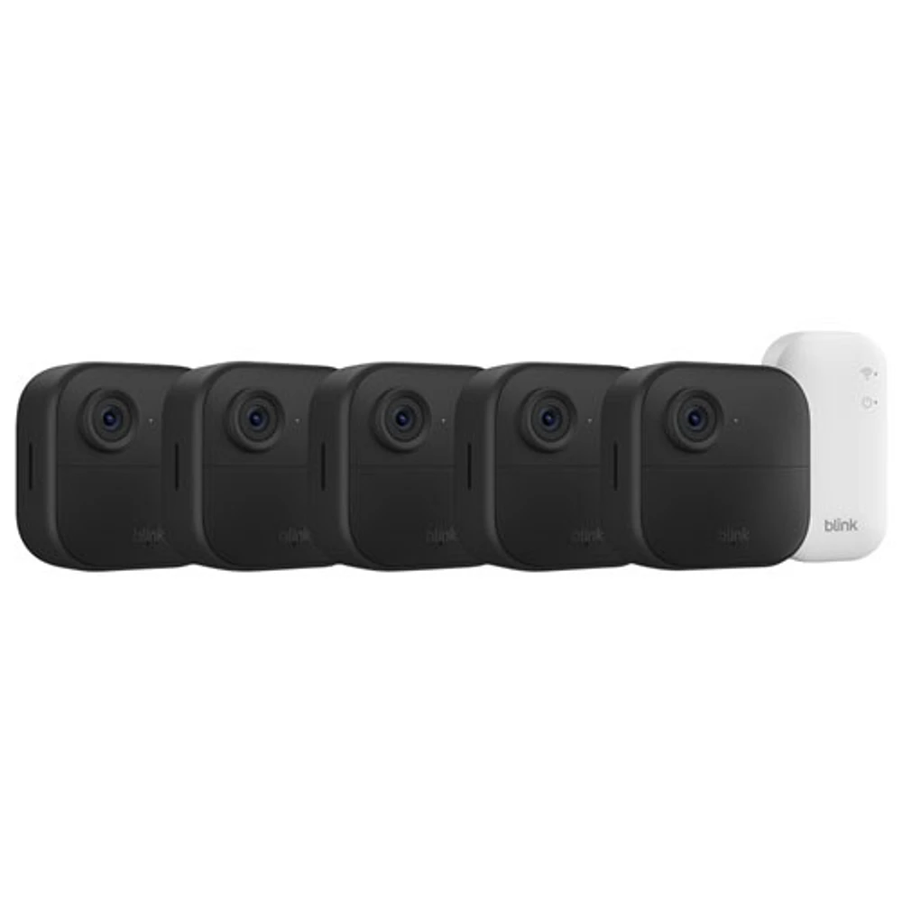 Blink Outdoor 4 Wire-Free 1080p Full HD IP Security Camera System with Sync Module Core - 5 Pack