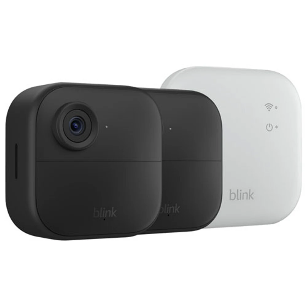 Système de surveillance avec caméras HD intégrale 1080p sans fil Outdoor 4 de Blink avec module Sync Core XR - Ensemble de 2