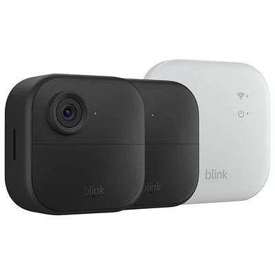Système de surveillance avec caméras HD intégrale 1080p sans fil Outdoor 4 de Blink avec module Sync Core XR - Ensemble de 2