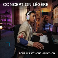 Casque de jeu sans fil G522 LIGHTSPEED de Logitech - Blanc - Exclusivité Best Buy