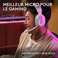 Casque de jeu sans fil G522 LIGHTSPEED de Logitech - Blanc - Exclusivité Best Buy
