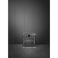 Smeg 30" 4.06 Cu. Ft. True Convection Slide-In Induction Range (SPR30UIMAN) - Matte Black