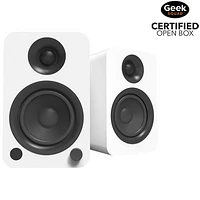 Open Box - Kanto YU 140-Watt Bookshelf Speaker - Pair - Matte White