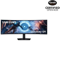 Open Box - Samsung Odyssey G9 49" WQHD 144Hz 1ms GTG Curved VA LED FreeSync Gaming Monitor (LS49FG910ENXZA) - Black