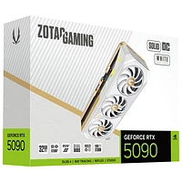Carte graphique GeForce RTX 5090 Solid OC édition White de ZOTAC GAMING avec 32 Go de mémoire GDDR7