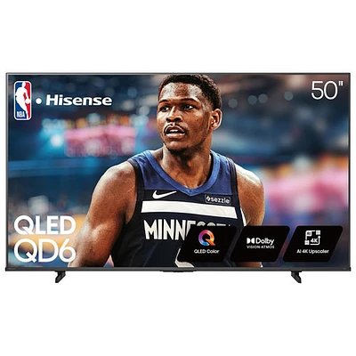 Hisense 50" 4K UHD HDR QLED Fire TV Smart TV (50QD6QF) - 2025