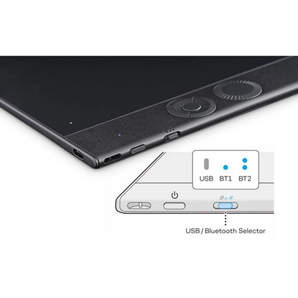 Wacom Intuos Pro Pen 16" x 9" Graphic Tablet with Stylus (PTK670K0A) - Black