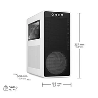 Ordinateur de jeu OMEN 16L de HP (Ryzen 7 8700F d'AMD/RAM 32 Go/SSD 2 To/GeForce RTX 4060/Windows 11)