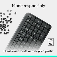 Logitech K250 Bluetooth Compact Keyboard with Numpad - Graphite - English