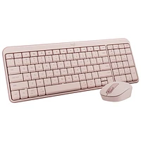 Logitech MK250 Wireless Keyboard & Mouse Combo - Rose - English