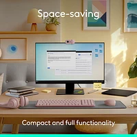 Logitech MK250 Wireless Keyboard & Mouse Combo - Rose - English