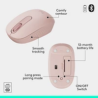 Logitech MK250 Wireless Keyboard & Mouse Combo - Rose - English