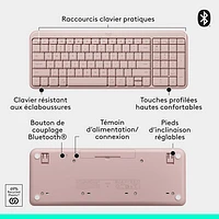 Logitech MK250 Wireless Keyboard & Mouse Combo - Rose - English