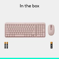 Logitech MK250 Wireless Keyboard & Mouse Combo - Rose - English