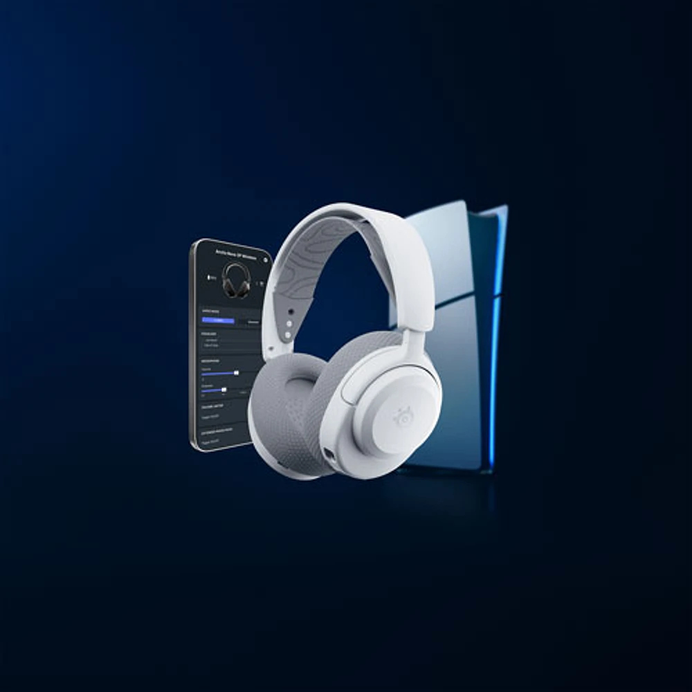 Casque de jeu sans fil Arctis Nova 3P de SteelSeries pour PlayStation - Blanc