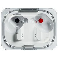 Écouteurs boutons 100 % sans fil à suppression du bruit Ear (a) de Nothing – Blanc