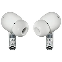 Écouteurs boutons 100 % sans fil à suppression du bruit Ear (a) de Nothing – Blanc