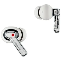 Écouteurs boutons 100 % sans fil à suppression du bruit Ear (a) de Nothing – Blanc