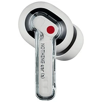 Écouteurs boutons 100 % sans fil à suppression du bruit Ear (a) de Nothing – Blanc