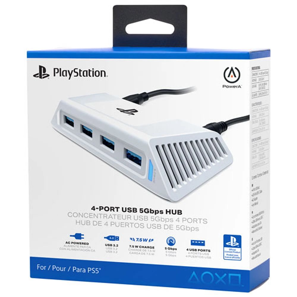 PowerA 4-Port USB 5Gbps Hub for PlayStation 5