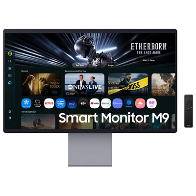 Samsung M9 32" 4K Ultra HD 165Hz 0.03ms GTG OLED LED Smart Gaming Monitor (LS32FM900SNXZA) - Silver