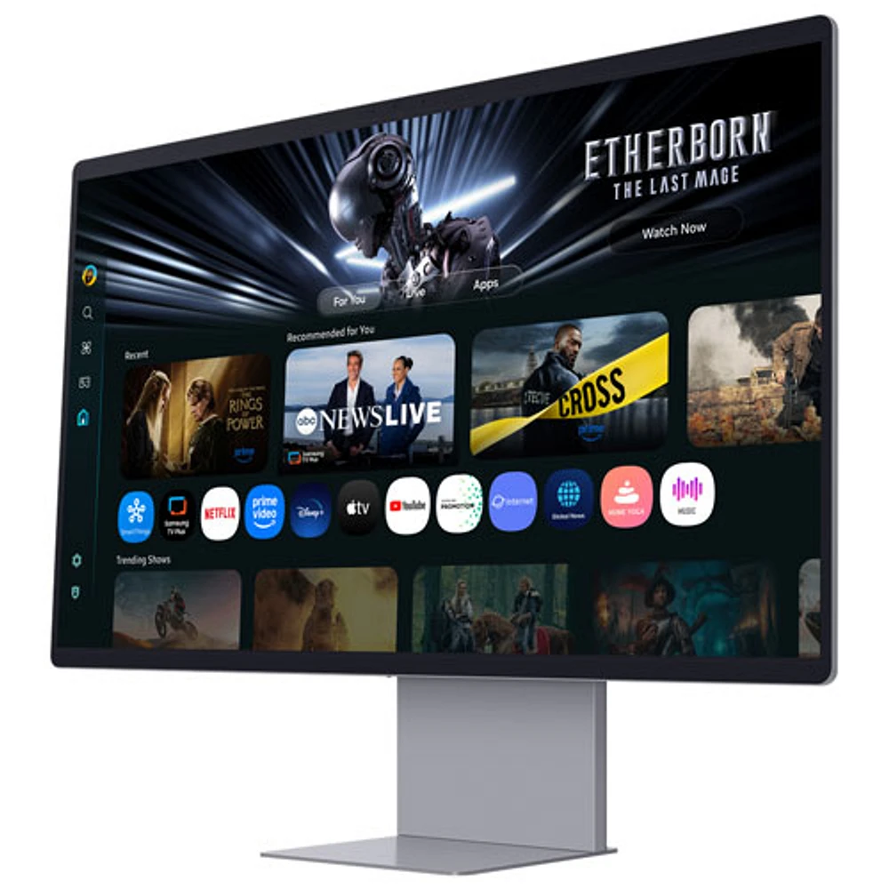 Samsung M9 32" 4K Ultra HD 165Hz 0.03ms GTG OLED LED Smart Gaming Monitor (LS32FM900SNXZA) - Silver