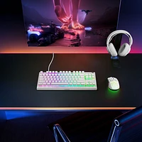 Clavier de jeu ergonomique rétroéclairé sans pavé numérique Apex 3 de SteelSeries - Blanc - Anglais