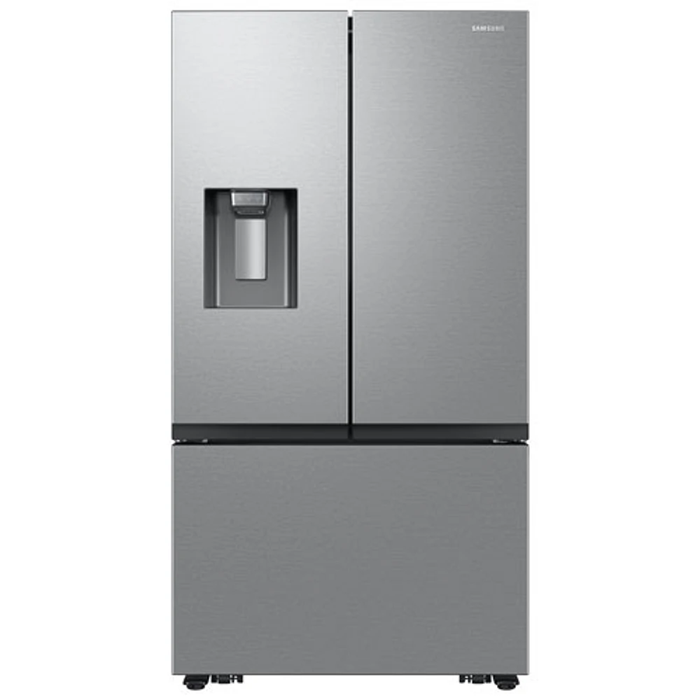 Réfrigérateur à deux portes à profondeur de comptoir 25,5 pi³ 36 po avec distributeur d'eau et de glace externe de Samsung - Acier inoxydable