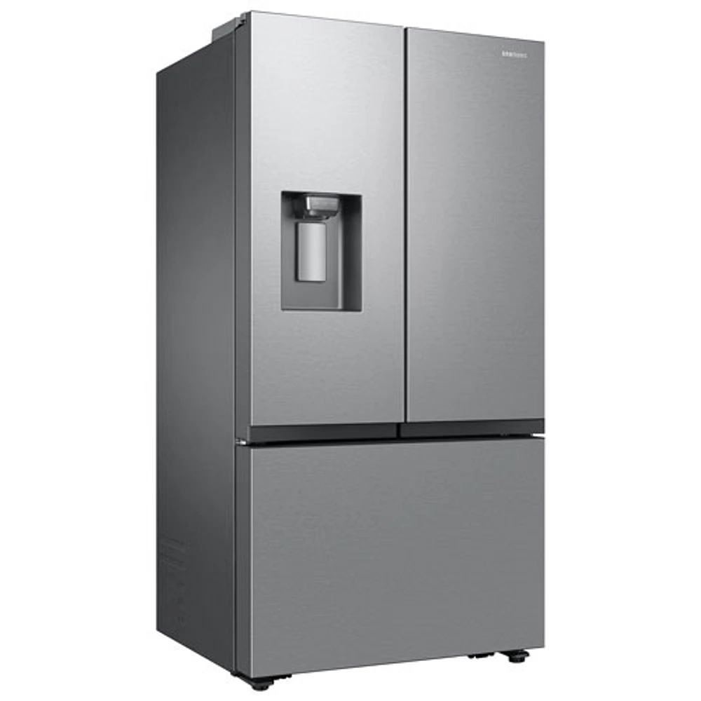 Réfrigérateur à deux portes à profondeur de comptoir 25,5 pi³ 36 po avec distributeur d'eau et de glace externe de Samsung - Acier inoxydable