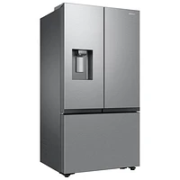 Réfrigérateur à deux portes à profondeur de comptoir 25,5 pi³ 36 po avec distributeur d'eau et de glace externe de Samsung - Acier inoxydable