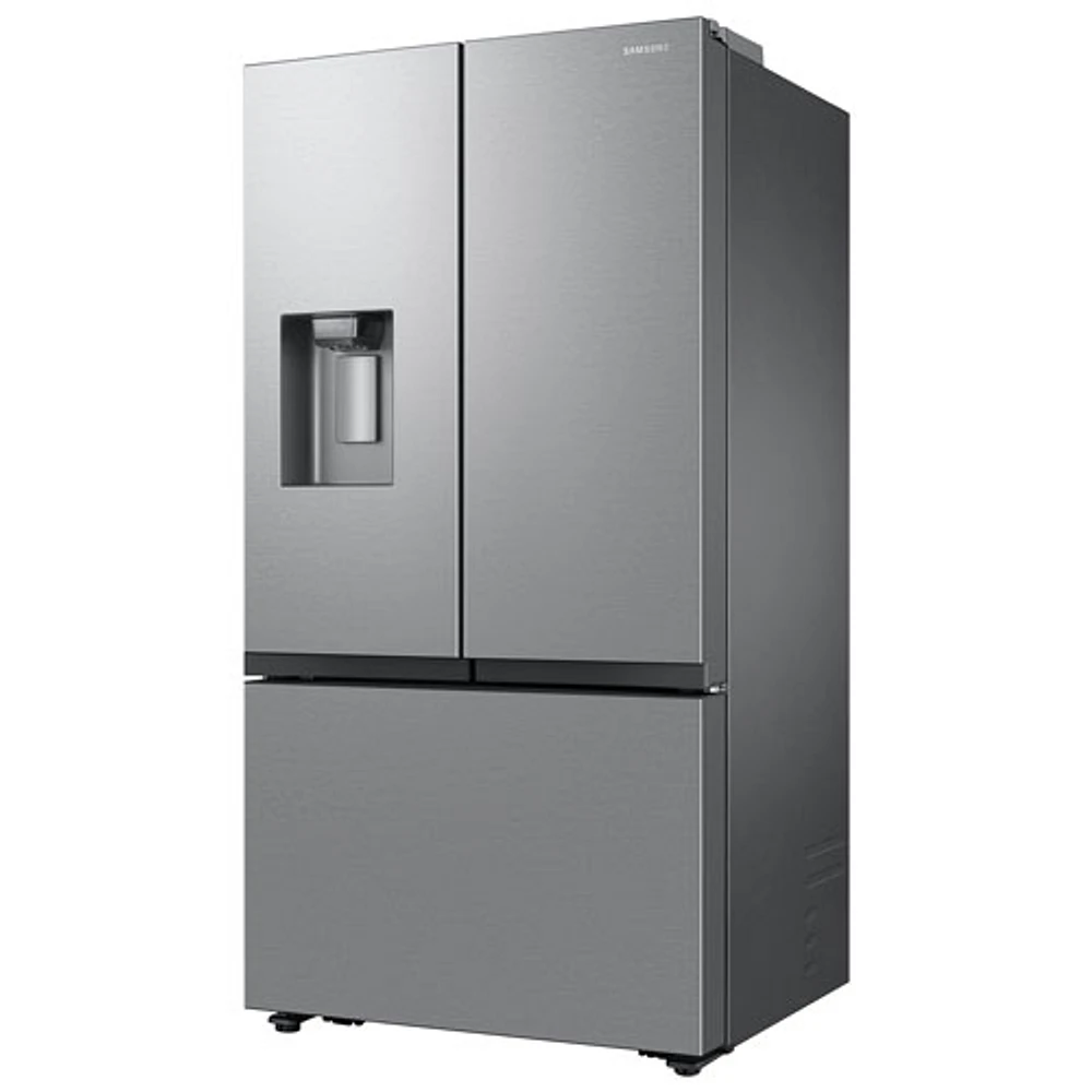 Réfrigérateur à deux portes à profondeur de comptoir 25,5 pi³ 36 po avec distributeur d'eau et de glace externe de Samsung - Acier inoxydable