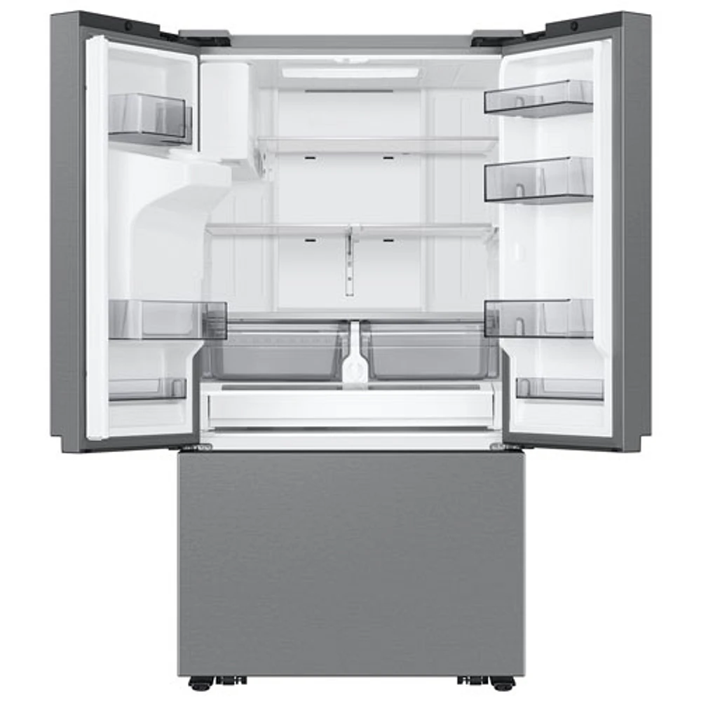 Réfrigérateur à deux portes à profondeur de comptoir 25,5 pi³ 36 po avec distributeur d'eau et de glace externe de Samsung - Acier inoxydable