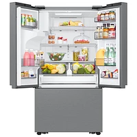 Réfrigérateur à deux portes à profondeur de comptoir 25,5 pi³ 36 po avec distributeur d'eau et de glace externe de Samsung - Acier inoxydable