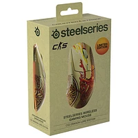 SteelSeries CS2 Dragon Lore Edition 18000 DPI Bluetooth Optical Gaming Mouse - Beige/Red