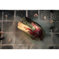 SteelSeries CS2 Dragon Lore Edition 18000 DPI Bluetooth Optical Gaming Mouse - Beige/Red