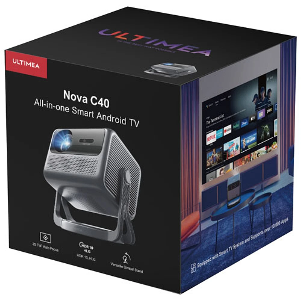 Ultimea Nova C40 1080p HD LED Smart Home Theatre Projector