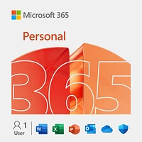 Microsoft 365 Personal (PC/Mac) - 1 User - 12 Months + 3-Months* - Bilingual - Digital Download