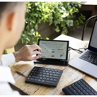Mobile Pixels Tetra Split Portable Bluetooth Keyboard with 8" Touch LCD (109-1003P01)