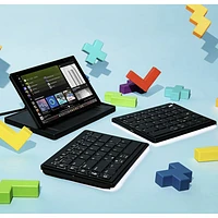 Mobile Pixels Tetra Split Portable Bluetooth Keyboard with 8" Touch LCD (109-1003P01)