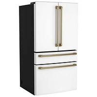 Café 34" 23.2 Cu. Ft. French Door Refrigerator with Water Dispenser (CJE23DP4WW2) - Matte White