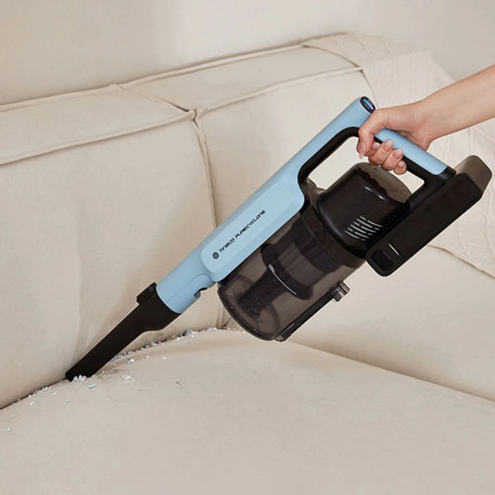 Aspirateur-balai sans fil sans sac GO 250 Pet Cyclone de Tineco - Noir/Bleu poudre