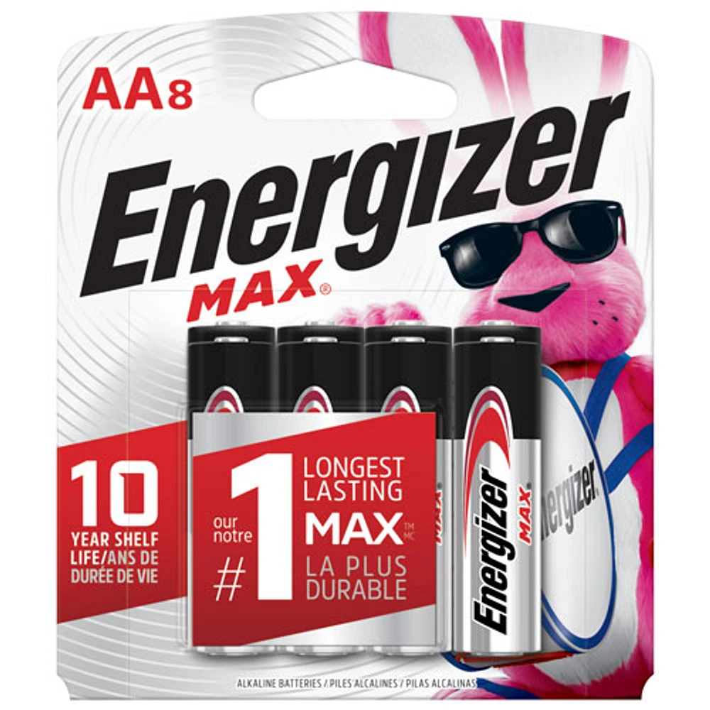 Paquet de 8 piles AA 1,5 V d'Energizer