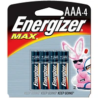 Paquet de piles AAA 1,5 V d'Energizer