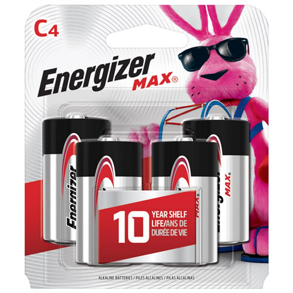 Energizer "C" 1.5V 4-Pack Batteries